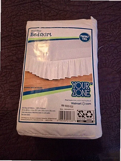 Bedskirt Brand New Twin /TXL Your Zone White