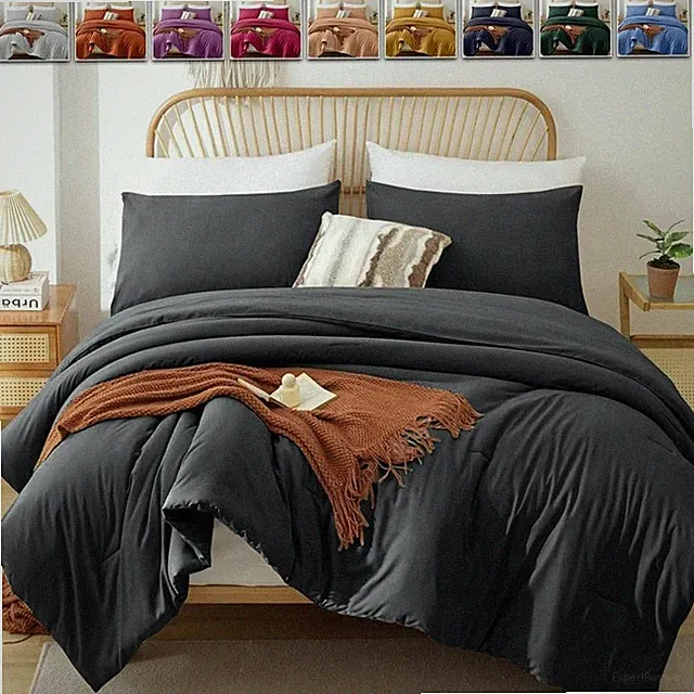 Duvet Cover Twin Size Soft Quilt Comforter Cover Bedding Set with Pillow Sham US
