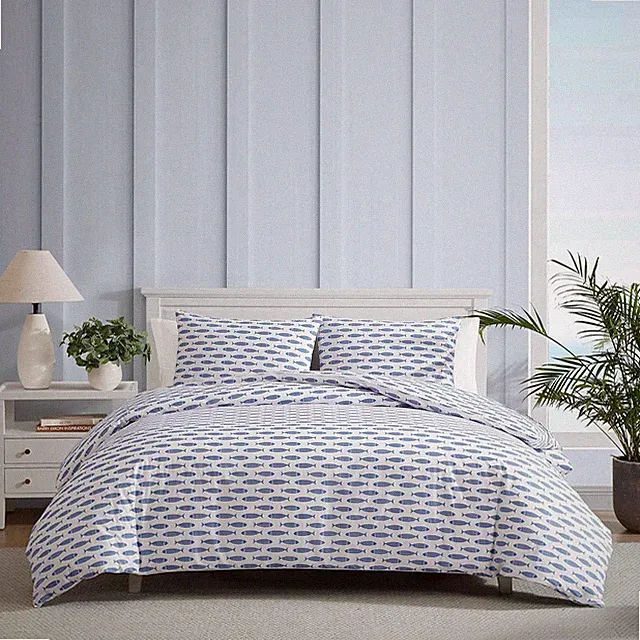 Twin Duvet Cover Set, Super Soft Cotton Bedding with Matching Sham(S), Casual