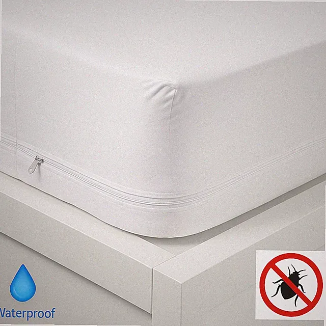Zippered Mattress Encasement Bed Bug Proof Waterproof Mattress Cover Protector